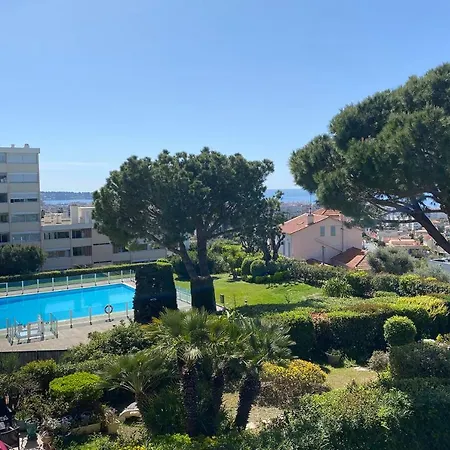 Sea View Pool Bright And Modern Flat Near Apartman Antibes